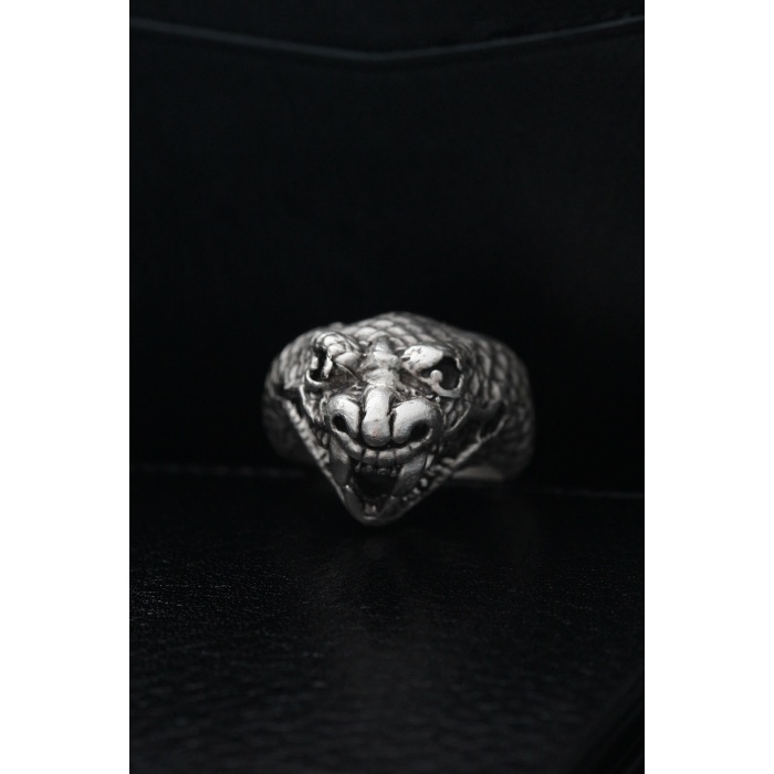 Ayarlanabilir Yılan Model Erkek Yüzük - TJ-EY505