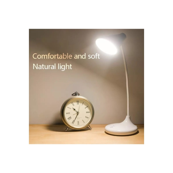PS-1918 Şarjlı Dokunmatik 20 Led 3 Kademeli Ayarlanabilir Renk Tonu Ve Parlaklık Masa Lambası