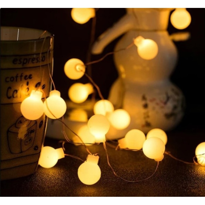 5M 28 Led Kırmızı Işık Şeffaf Kablo Fişli Eklemeli MZ-18-21