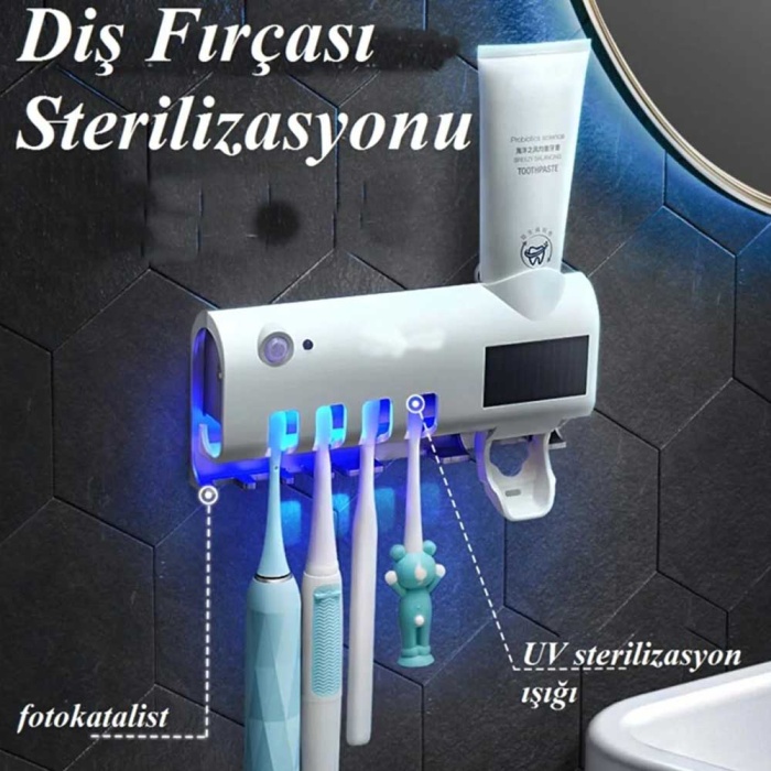 Diş Fırçası Sterilizatörü - Diş Macunu Tutucu FV568