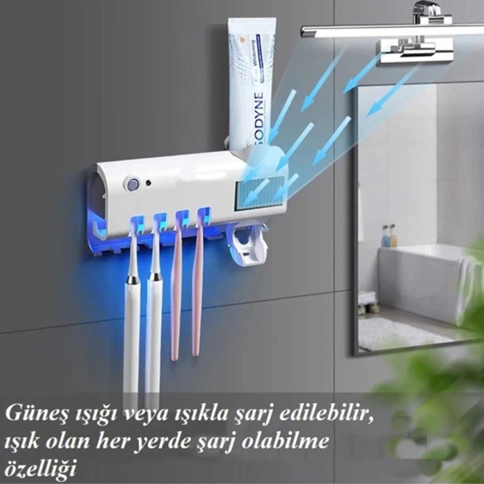 Diş Fırçası Sterilizatörü - Diş Macunu Tutucu FV568