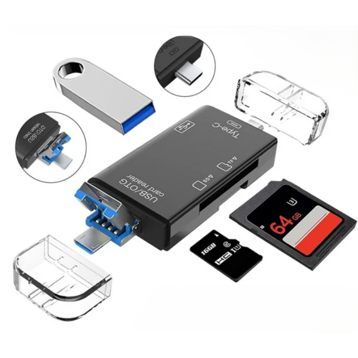 ZR826 Atud-05 6 İn 1 Otg Card Reader