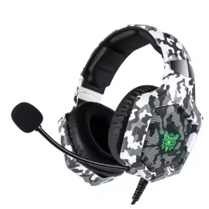 Beyaz K8 Kamuflaj Kulaklık