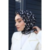 Siyah Beyaz Soft Eşarp