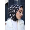 Siyah Beyaz Soft Eşarp