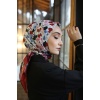 Boya Çiçek Desen Fresh Pamuk Eşarp