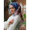 Çiçek Fırçası Desen Soft Eşarp