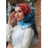 Çiçek Fırçası Desen Soft Eşarp