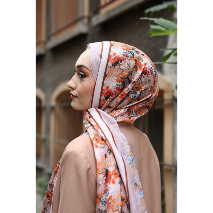 Kiraz Çiçeği Desen Soft Şal