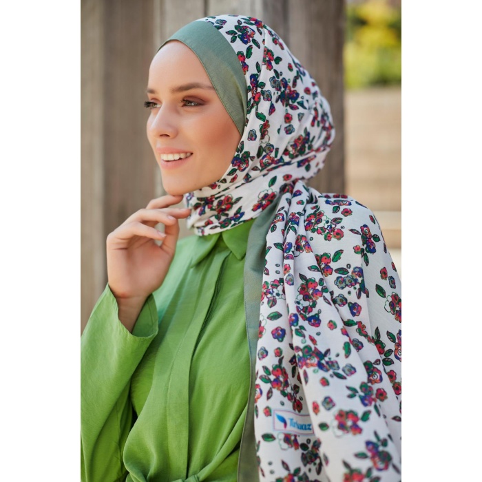 Çiçek Desen Soft Şal