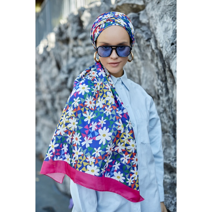 Papatya Desen Soft Şal