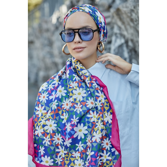 Papatya Desen Soft Şal