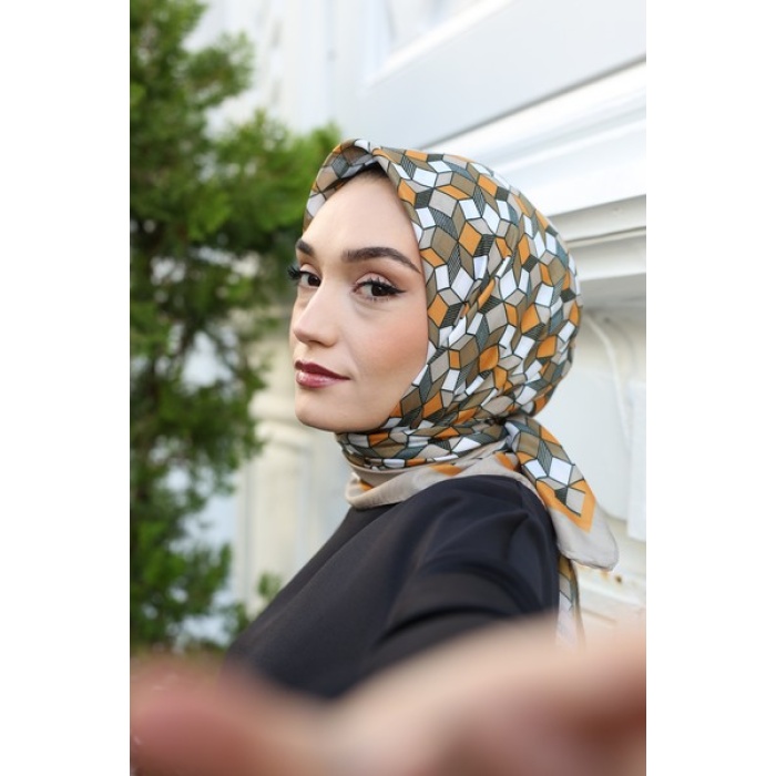 Geometrik Desen Soft Eşarp