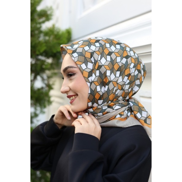 Geometrik Desen Soft Eşarp