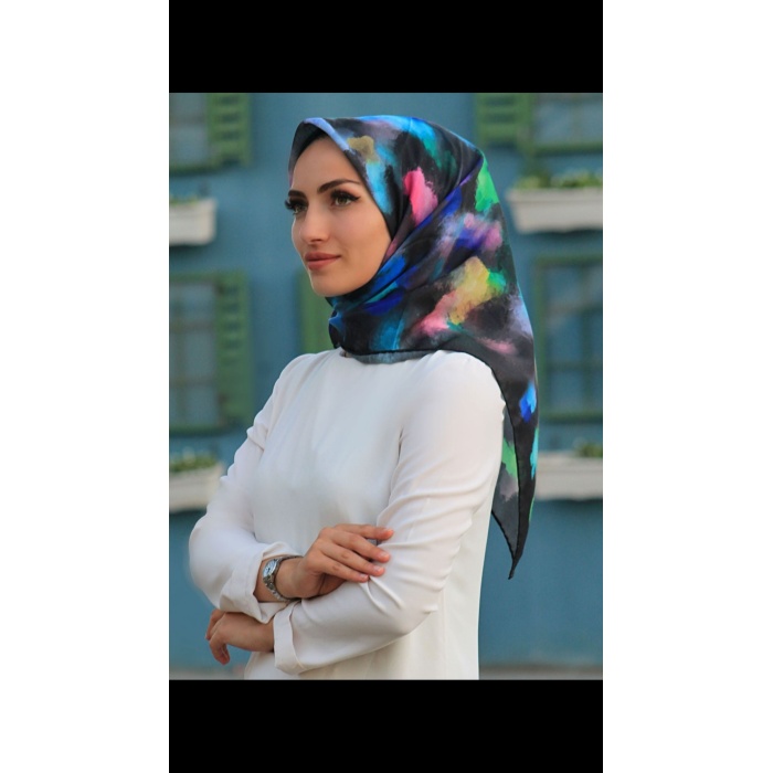 Boya Patlağı Desen Soft Eşarp