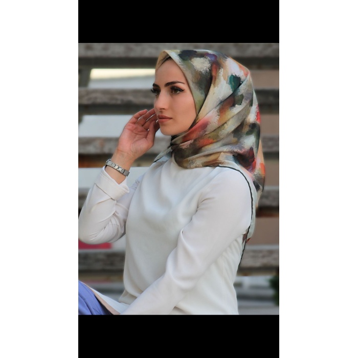 Boya Patlağı Desen Soft Eşarp