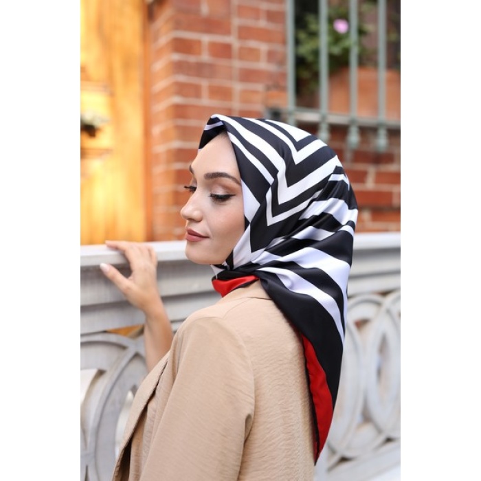 Camkırığı Desen Twill Eşarp