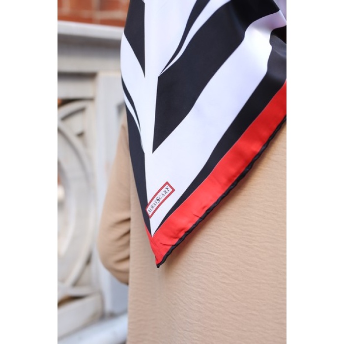 Camkırığı Desen Twill Eşarp