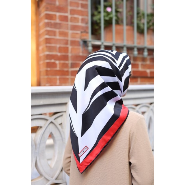 Camkırığı Desen Twill Eşarp