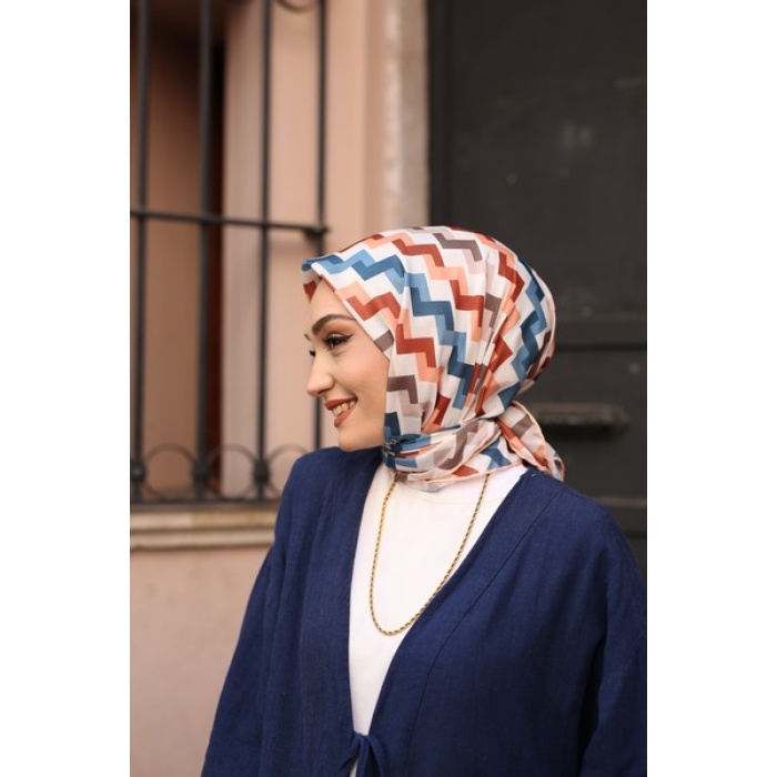 Zigzag Desen Soft Eşarp