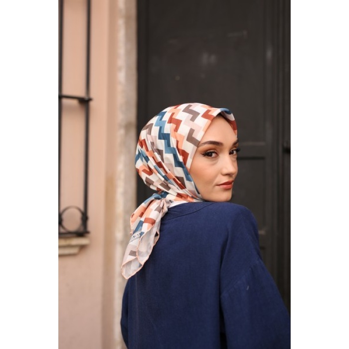 Zigzag Desen Soft Eşarp