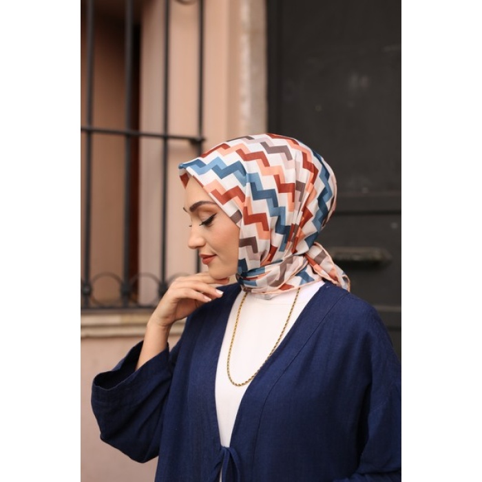 Zigzag Desen Soft Eşarp