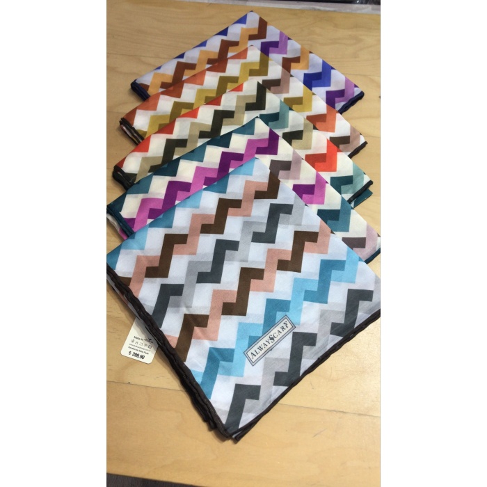 Zigzag Desen Soft Eşarp