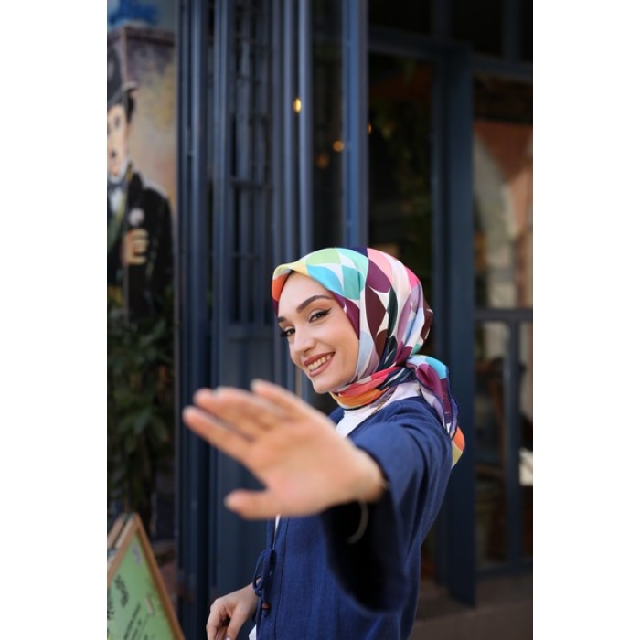 Renktopu Desen Soft Eşarp
