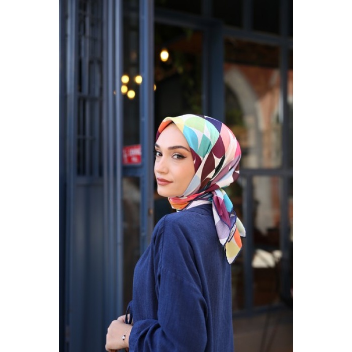 Renktopu Desen Soft Eşarp