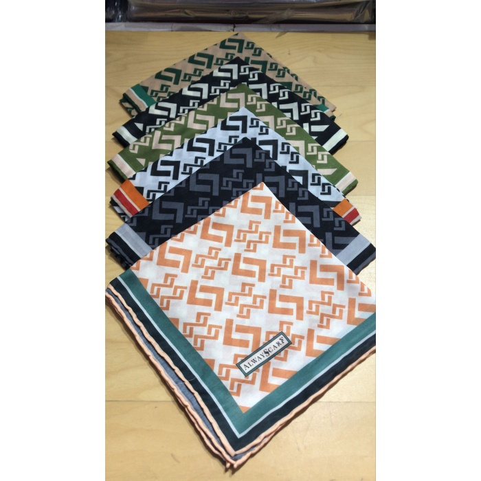 Blok Ritim Desen Soft Eşarp