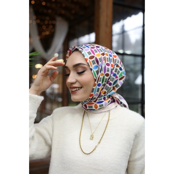 Renk Topu Desen Fresh Pamuk Eşarp