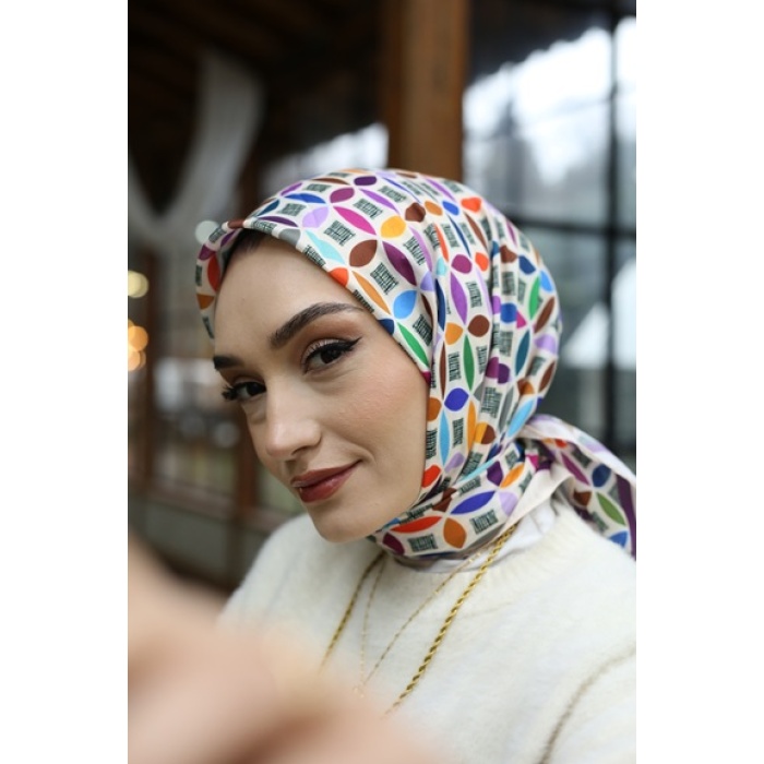 Renk Topu Desen Fresh Pamuk Eşarp