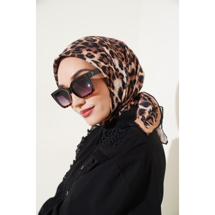 Leopar Desen Soft Eşarp