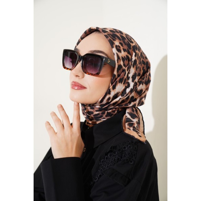 Leopar Desen Soft Eşarp
