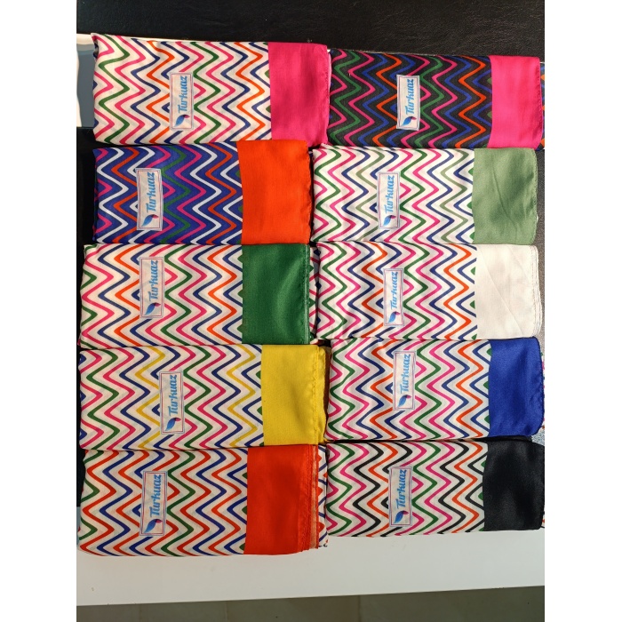 Zigzag Desen Soft Şal