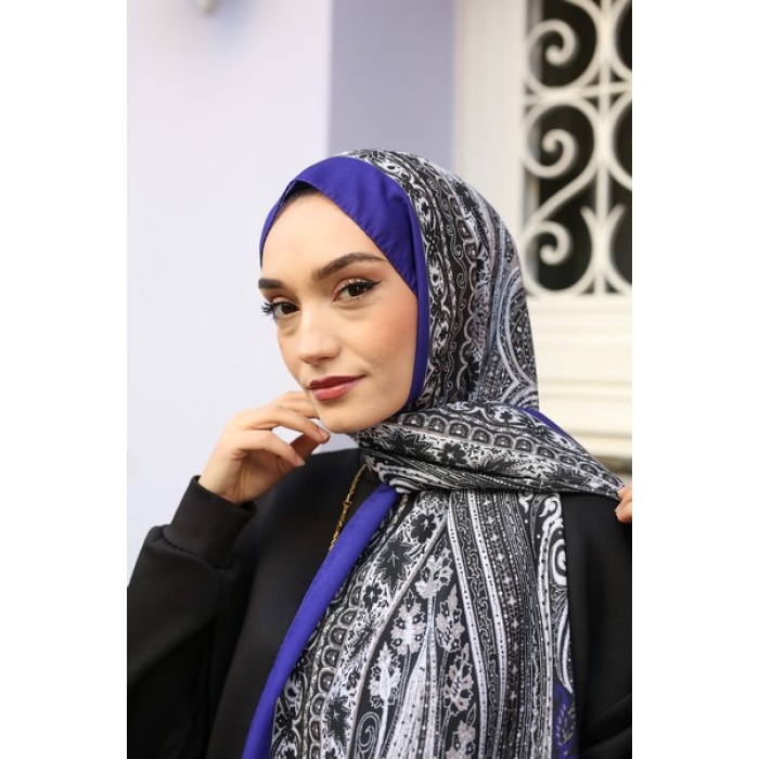 Şah Desen Etnik Krep Şal
