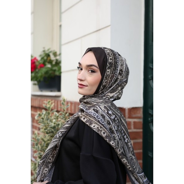 Şah Desen Etnik Krep Şal