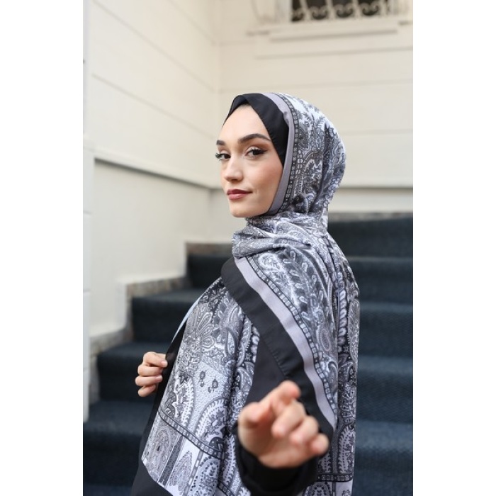 Mihriba Desen Etnik Krep Şal