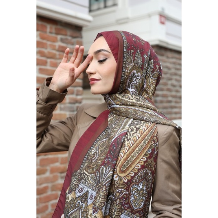 Mihriba Desen Etnik Krep Şal