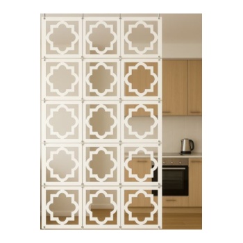 Modern Geometrik Desenli Duvar Seperatörü 1 ADET 29x29cm UZUN ÖMÜRLÜ KIRILMAZ, KOKU YAPMAZ ÜRÜN