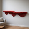 Parametrik Duvar Rafı-Modern Tasarım-CNC Kesim 100×17×30 cm