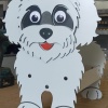Köpek Saksı Standı Poodle Cins