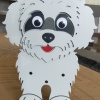 Köpek Saksı Standı Poodle Cins
