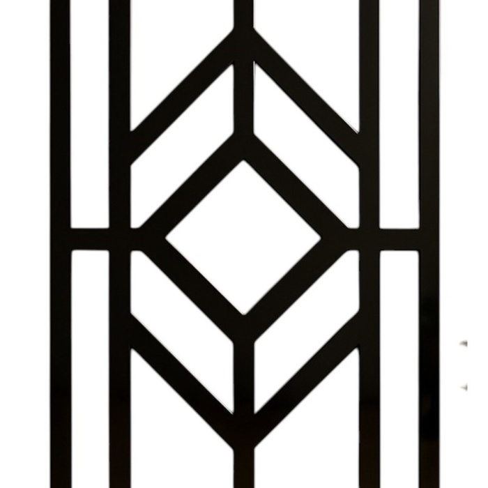 Duvar paneli-Modern Dekoratif Desenli ACP Duvar Paneli – Siyah Metal Görünümlü Panel (50X70CM)