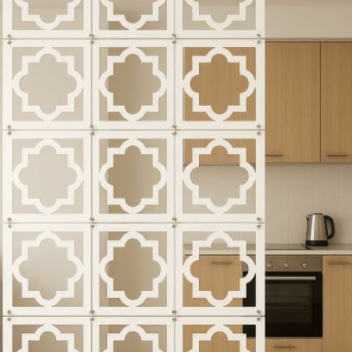 Modern Geometrik Desenli Duvar Seperatörü 1 ADET 29x29cm UZUN ÖMÜRLÜ KIRILMAZ, KOKU YAPMAZ ÜRÜN