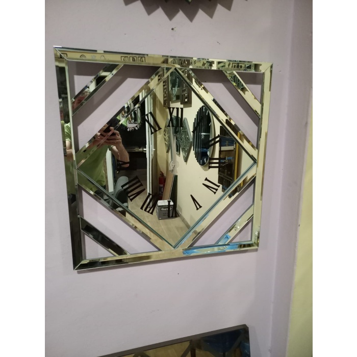 KARE ÜÇGEN SAAT (FÜME)