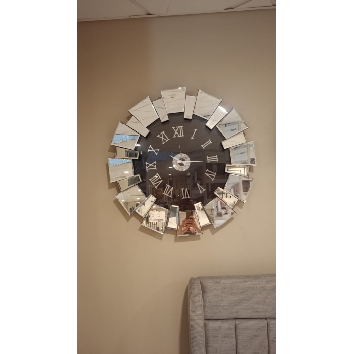 PAPATYA SAAT 80CM (GÜMÜŞ)