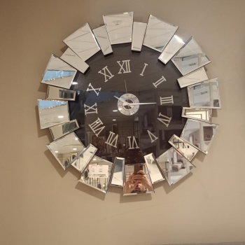 PAPATYA SAAT 80CM (GÜMÜŞ)