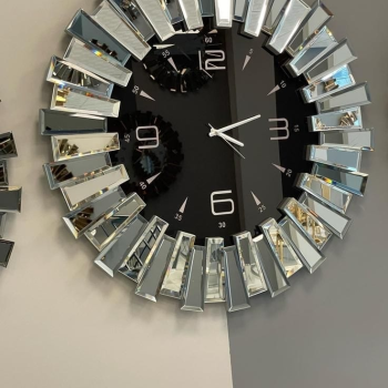 PIYANO SAAT 60CM(GÜMÜŞ)