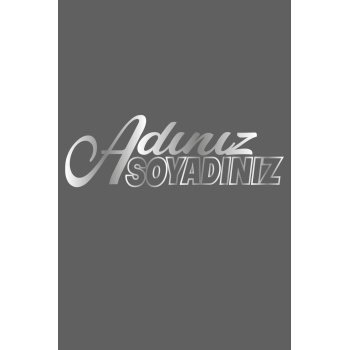 İsteğe Bağlı Özel Isim Soyisim Sticker 40*15 Cm
